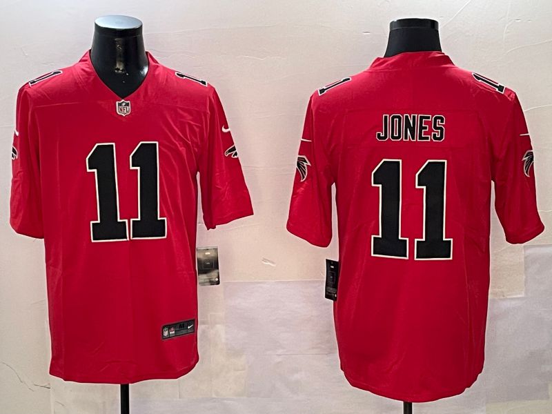 Men Atlanta Falcons #11 Jones Red 2024 Nike Limited NFL Jersey style 0102->atlanta falcons->NFL Jersey
